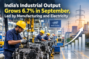 India’s Industrial Output Grows 6.7% in September, Led by Manufacturing and Electricity