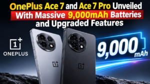 OnePlus Ace 7 and Ace 7 Pro Unveiled With Massive 9,000mAh Batteries and Upgraded Features