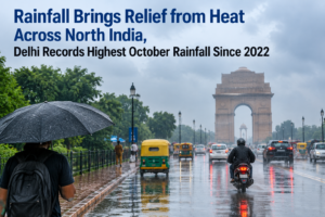 Rainfall Brings Relief from Heat Across North India, Delhi Records Highest October Rainfall Since 2022