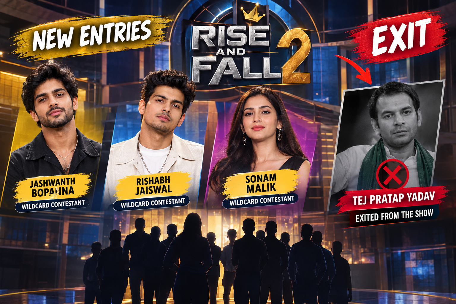 Rise and Fall 2: Jashwanth Bopanna, Rishabh Jaiswal and Sonam Malik Join as Wildcard Contestants, Tej Pratap Yadav Exits the Show