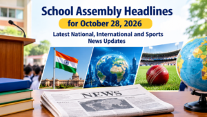 School Assembly Headlines for October 28, 2026: Latest National, International and Sports News Updates