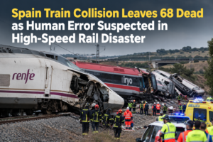Spain Train Collision Leaves 68 Dead as Human Error Suspected in High-Speed Rail Disaster