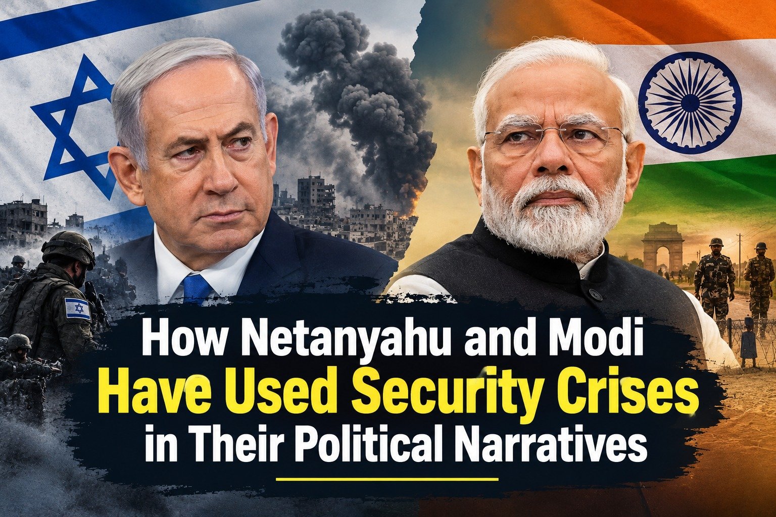How Netanyahu and Modi Have Used Security Crises in Their Political Narratives
