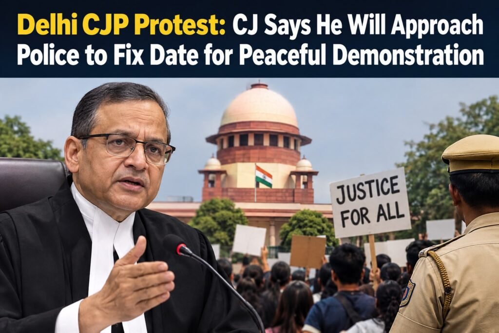 Delhi CJP Protest: CJ Says He Will Approach Police to Fix Date for Peaceful Demonstration