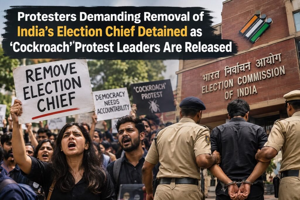 Protesters Demanding Removal of India’s Election Chief Detained as ‘Cockroach’ Protest Leaders Are Released