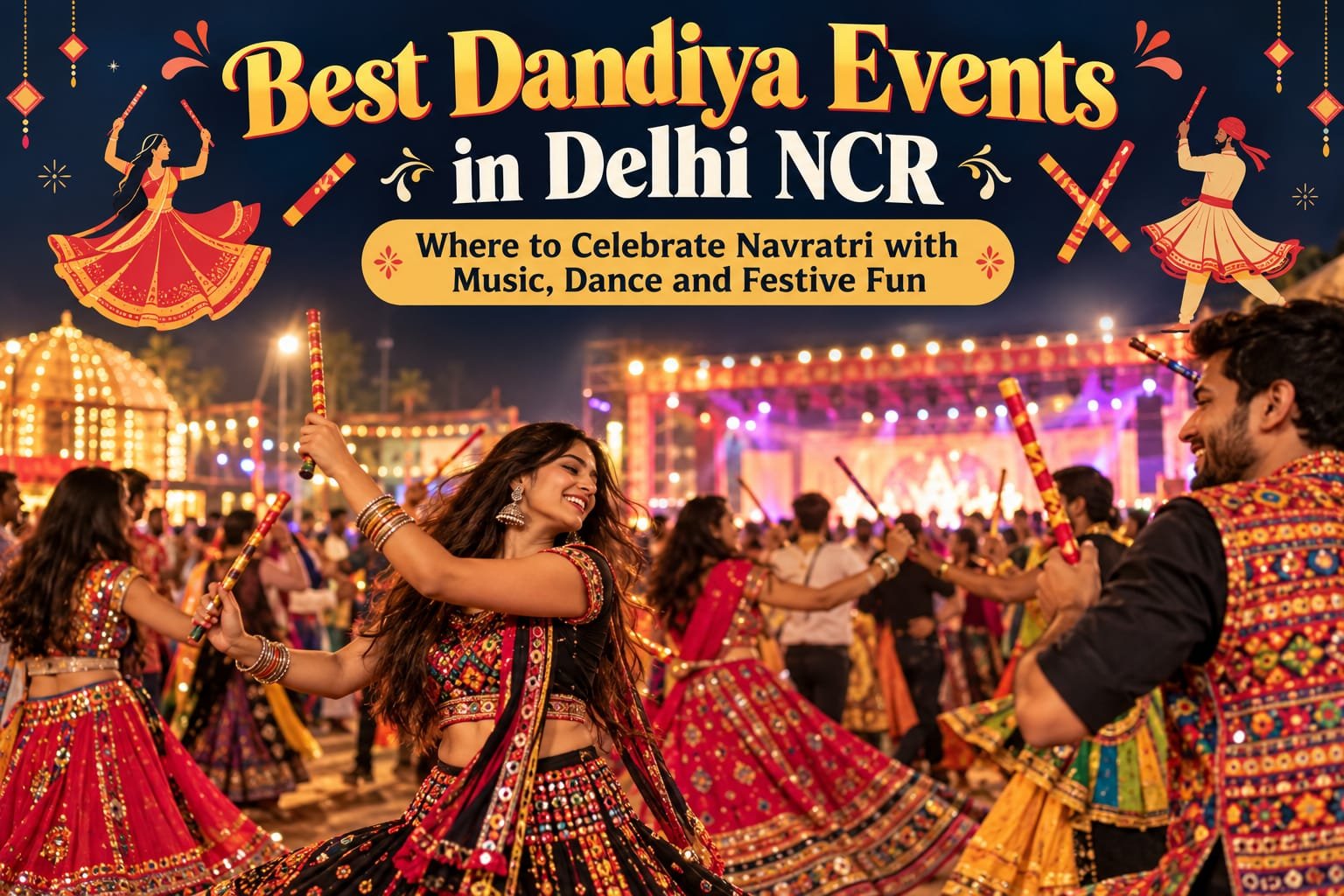 Best Dandiya Events in Delhi NCR: Where to Celebrate Navratri with Music, Dance and Festive Fun